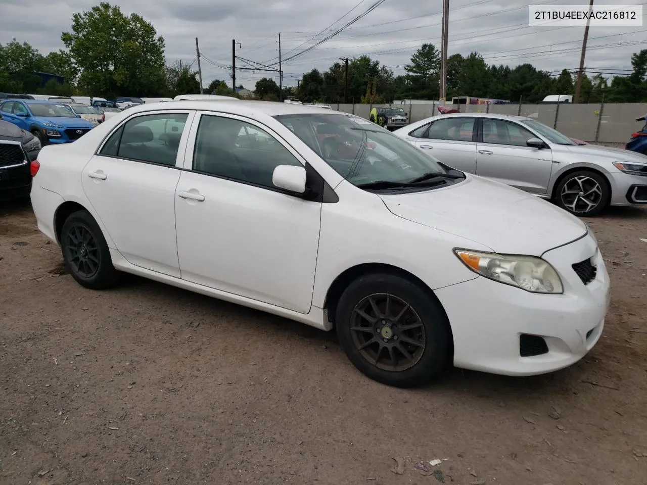 2T1BU4EEXAC216812 2010 Toyota Corolla Base