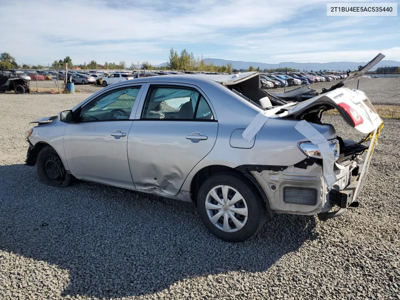 2010 Toyota Corolla Base VIN: 2T1BU4EE5AC535440 Lot: 71632704