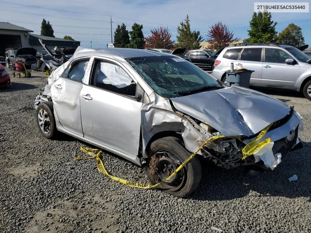 2010 Toyota Corolla Base VIN: 2T1BU4EE5AC535440 Lot: 71632704