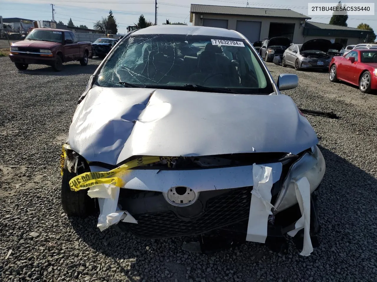 2010 Toyota Corolla Base VIN: 2T1BU4EE5AC535440 Lot: 71632704