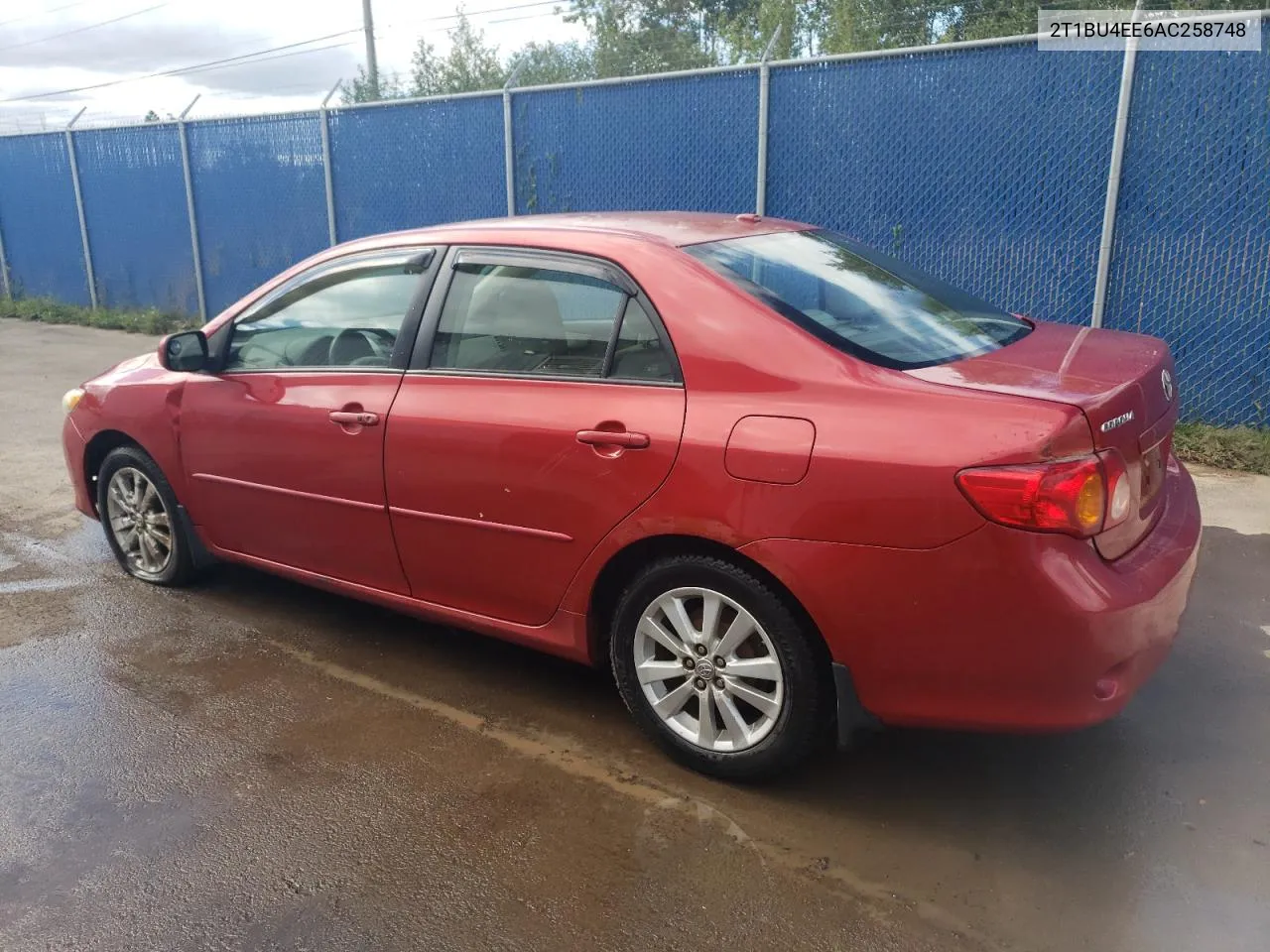 2010 Toyota Corolla Base VIN: 2T1BU4EE6AC258748 Lot: 71976934