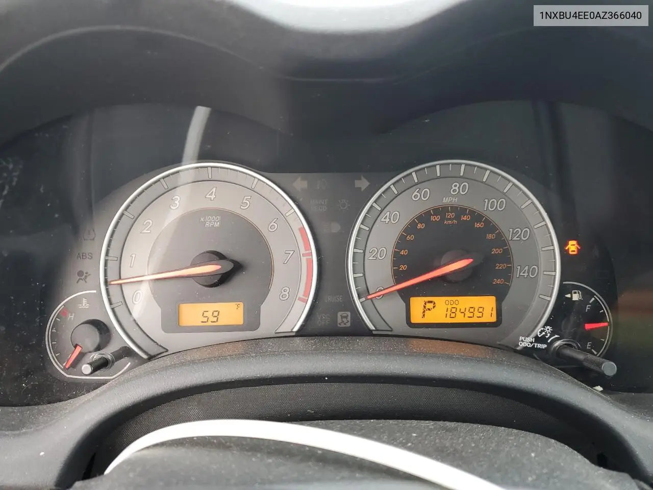 1NXBU4EE0AZ366040 2010 Toyota Corolla Base