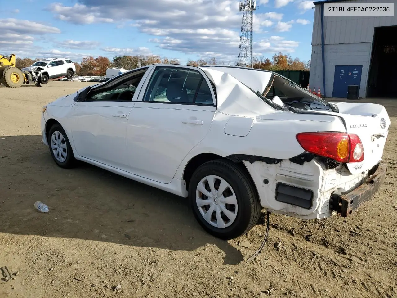 2T1BU4EE0AC222036 2010 Toyota Corolla Base