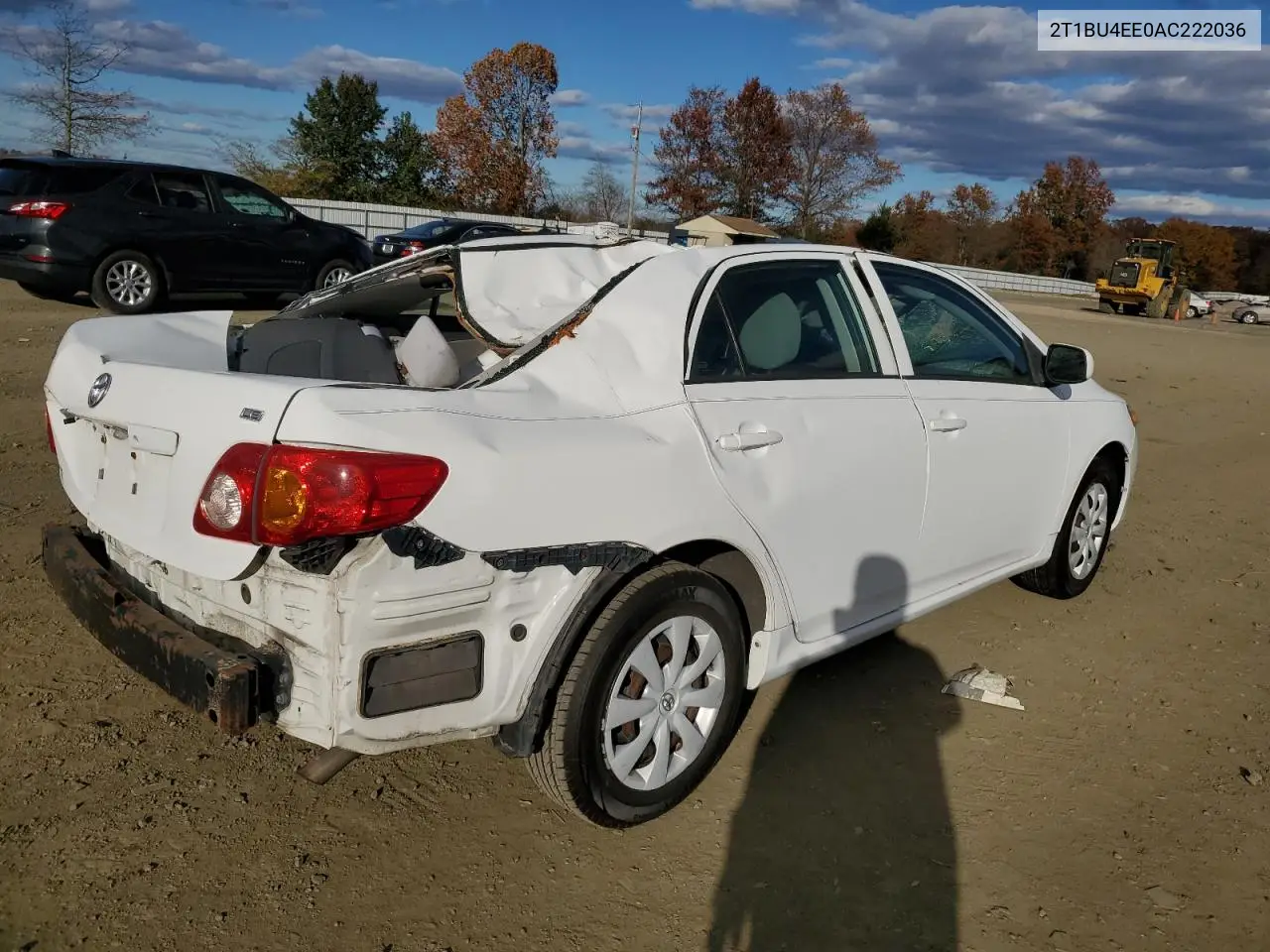 2T1BU4EE0AC222036 2010 Toyota Corolla Base
