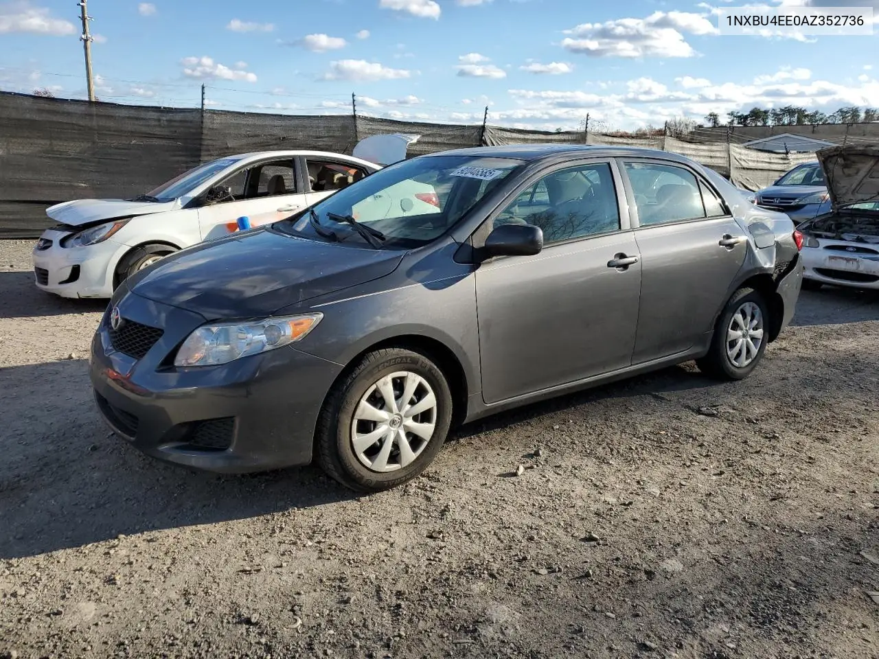1NXBU4EE0AZ352736 2010 Toyota Corolla Base