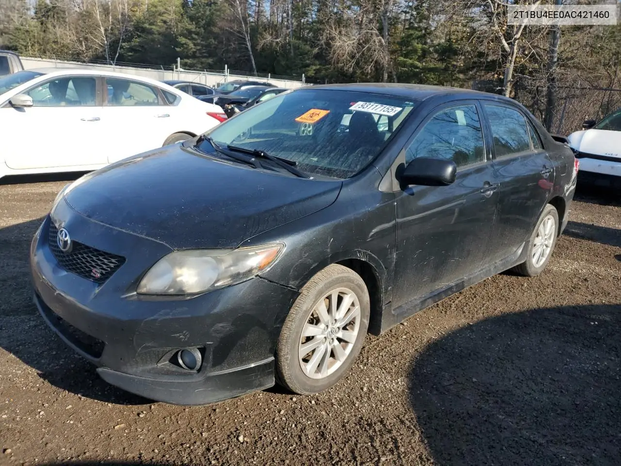 2T1BU4EE0AC421460 2010 Toyota Corolla Base