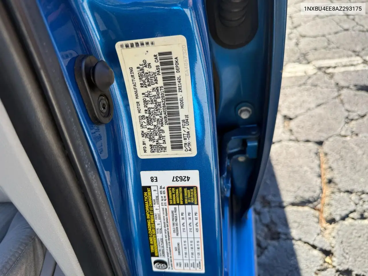 1NXBU4EE8AZ293175 2010 Toyota Corolla Base