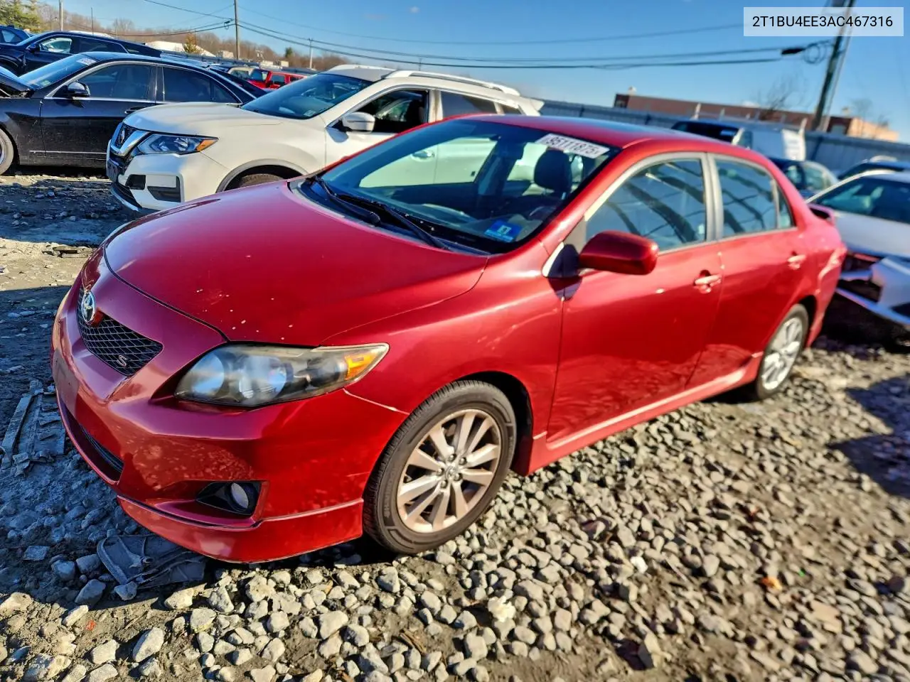 2T1BU4EE3AC467316 2010 Toyota Corolla Base