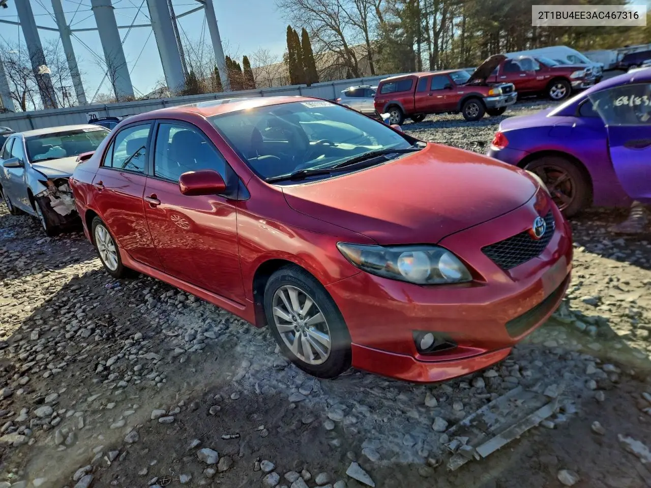 2T1BU4EE3AC467316 2010 Toyota Corolla Base