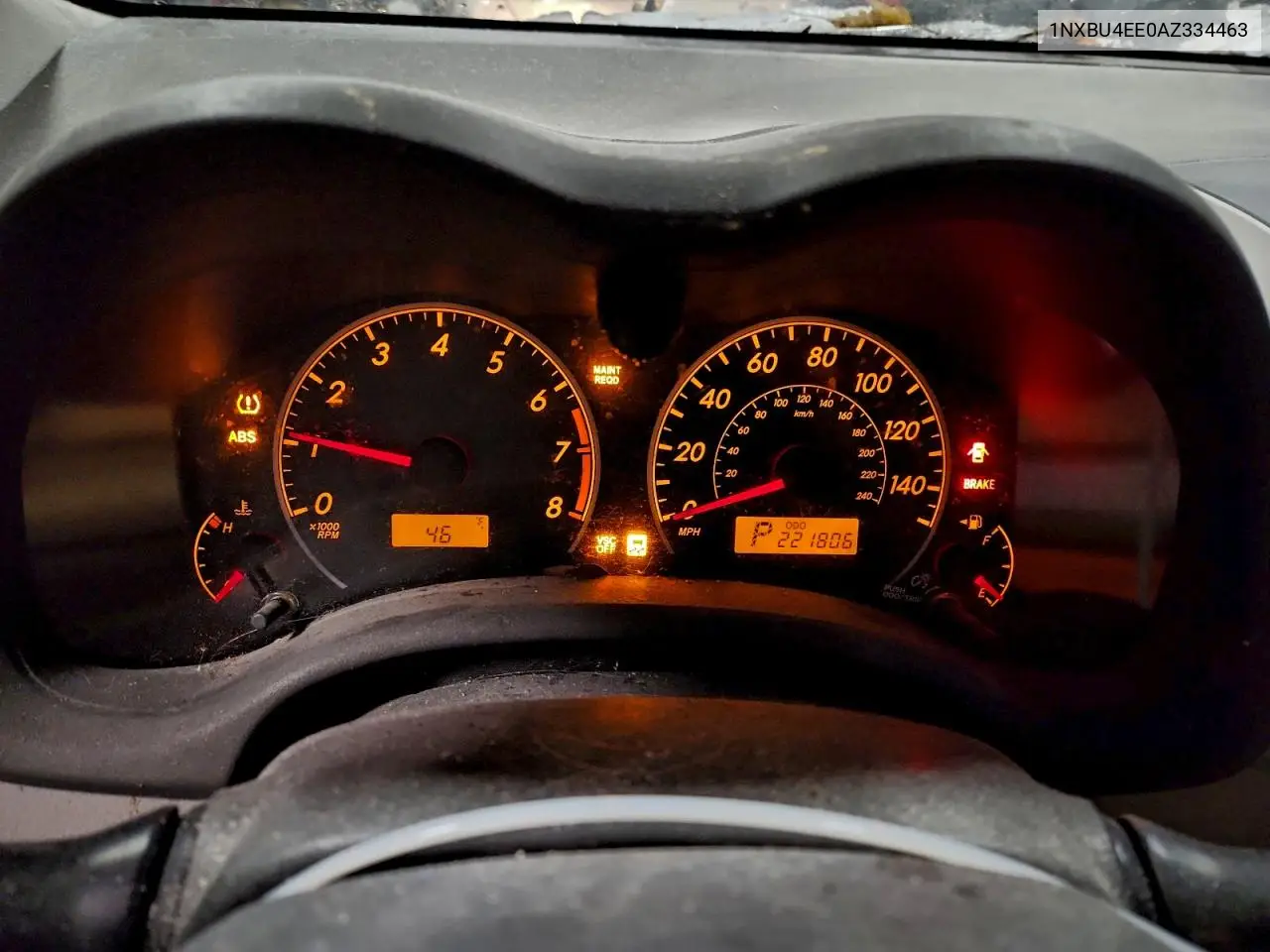 1NXBU4EE0AZ334463 2010 Toyota Corolla Base