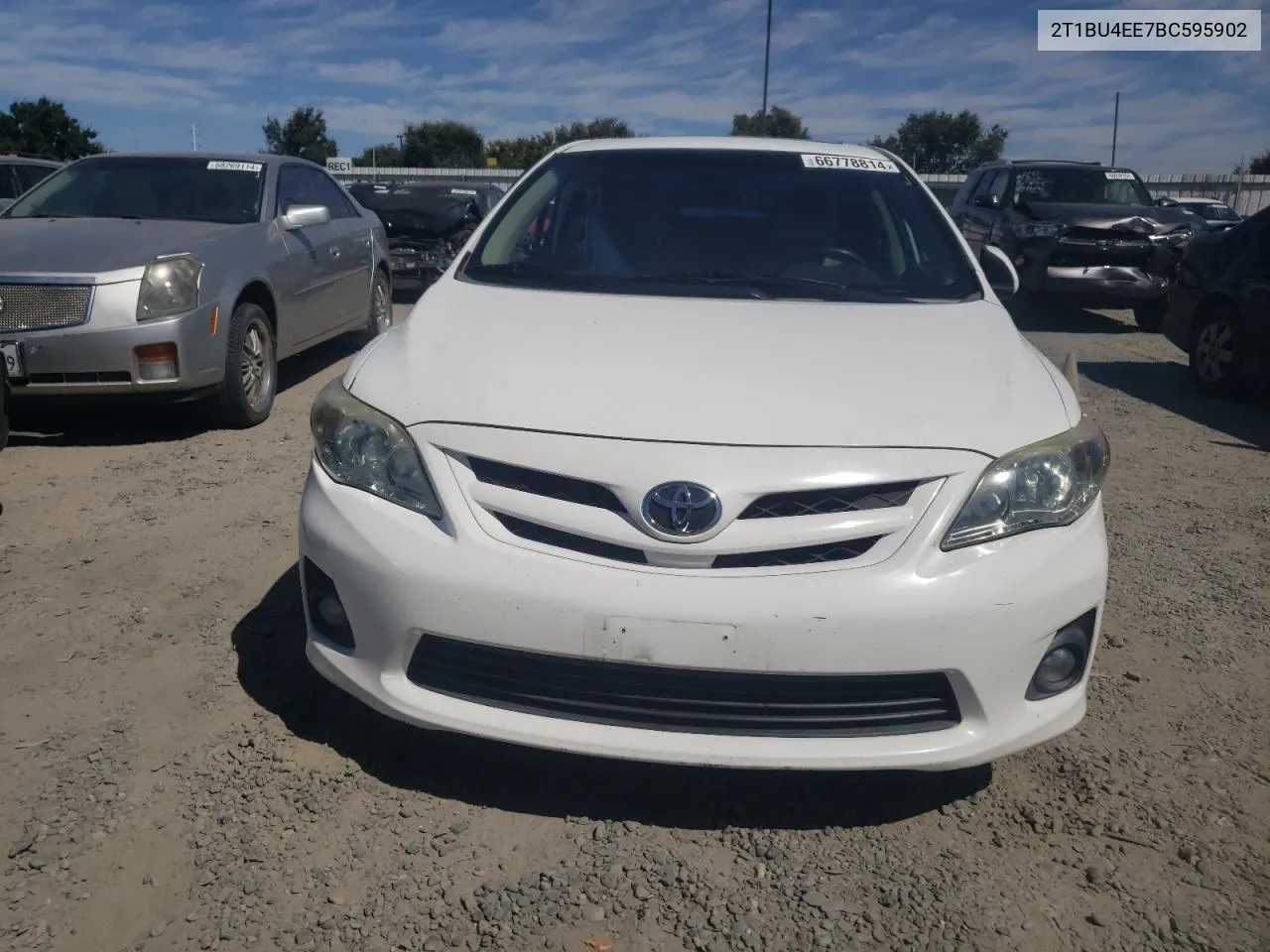 2011 Toyota Corolla Base VIN: 2T1BU4EE7BC595902 Lot: 66778814