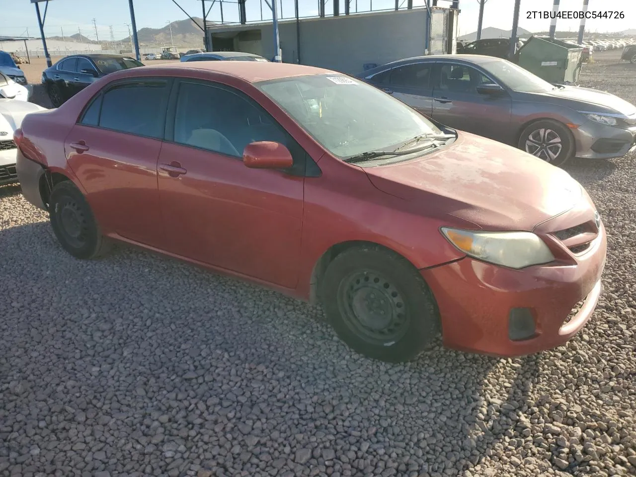 2011 Toyota Corolla Base VIN: 2T1BU4EE0BC544726 Lot: 71298954