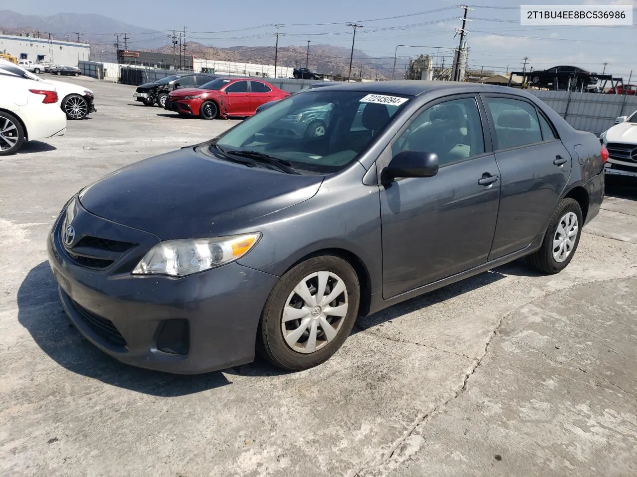 2T1BU4EE8BC536986 2011 Toyota Corolla Base