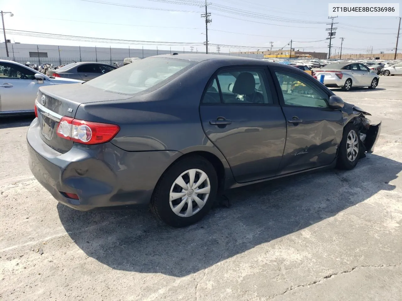 2011 Toyota Corolla Base VIN: 2T1BU4EE8BC536986 Lot: 72245094