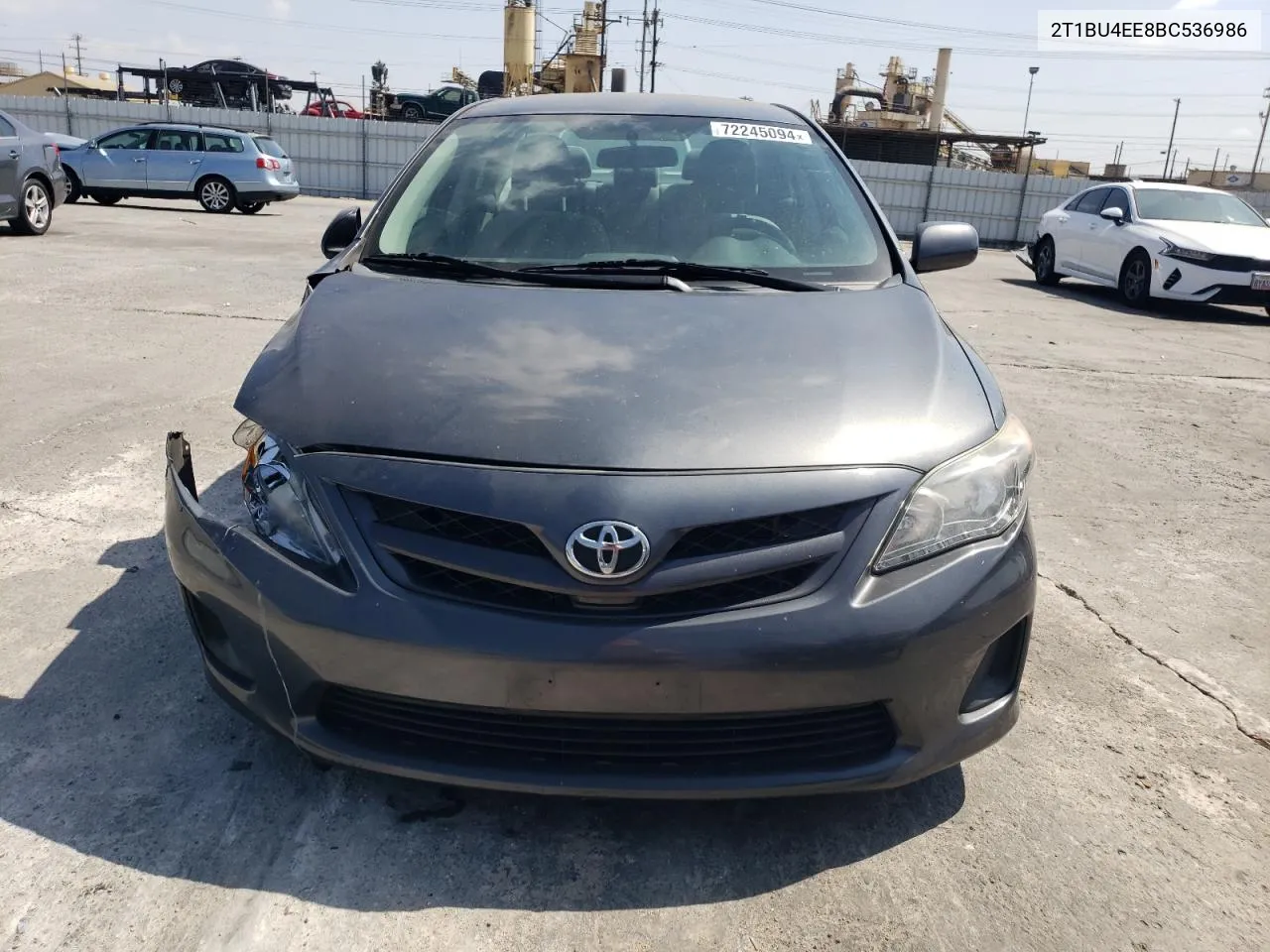 2011 Toyota Corolla Base VIN: 2T1BU4EE8BC536986 Lot: 72245094