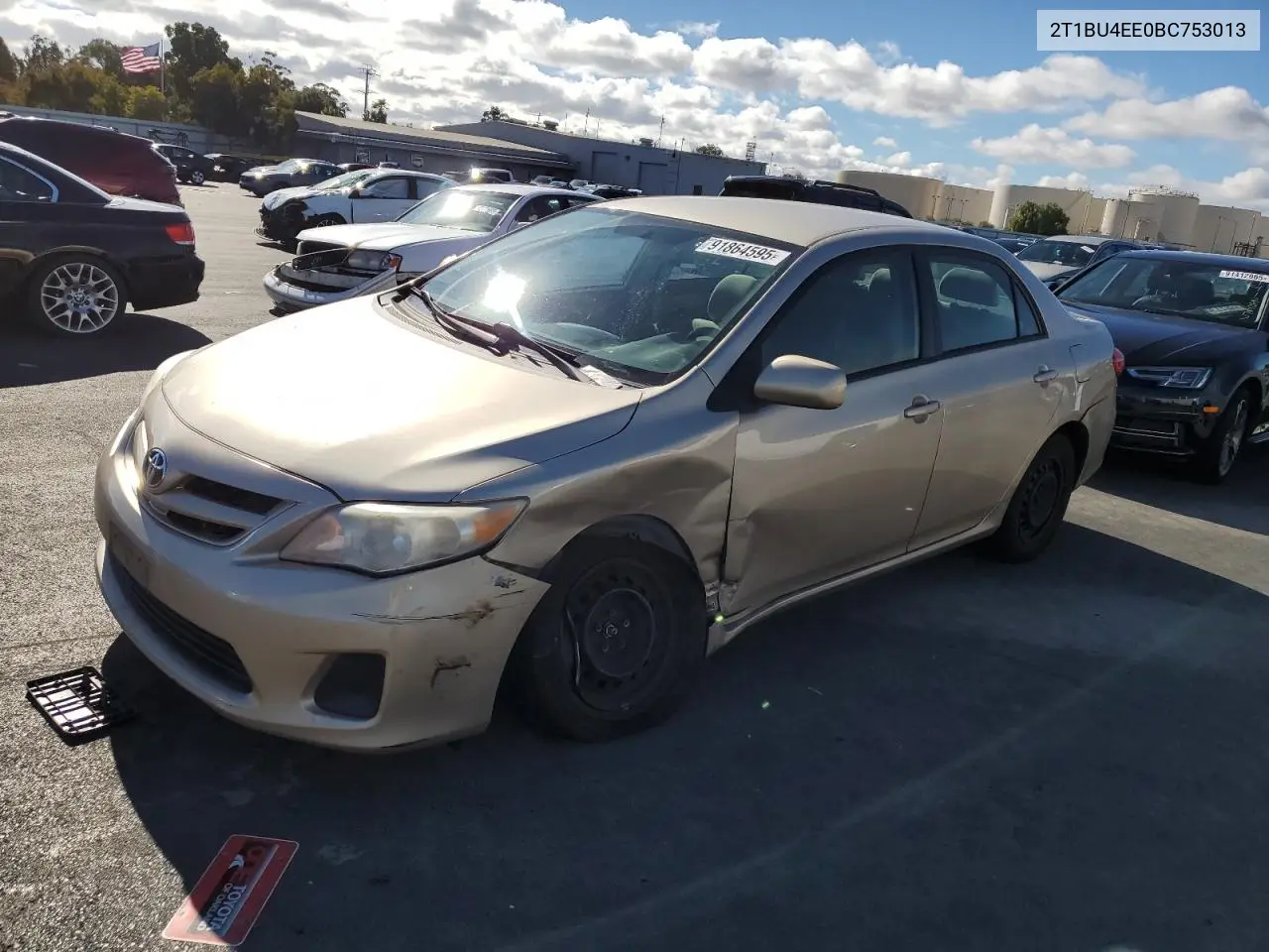 2T1BU4EE0BC753013 2011 Toyota Corolla Base