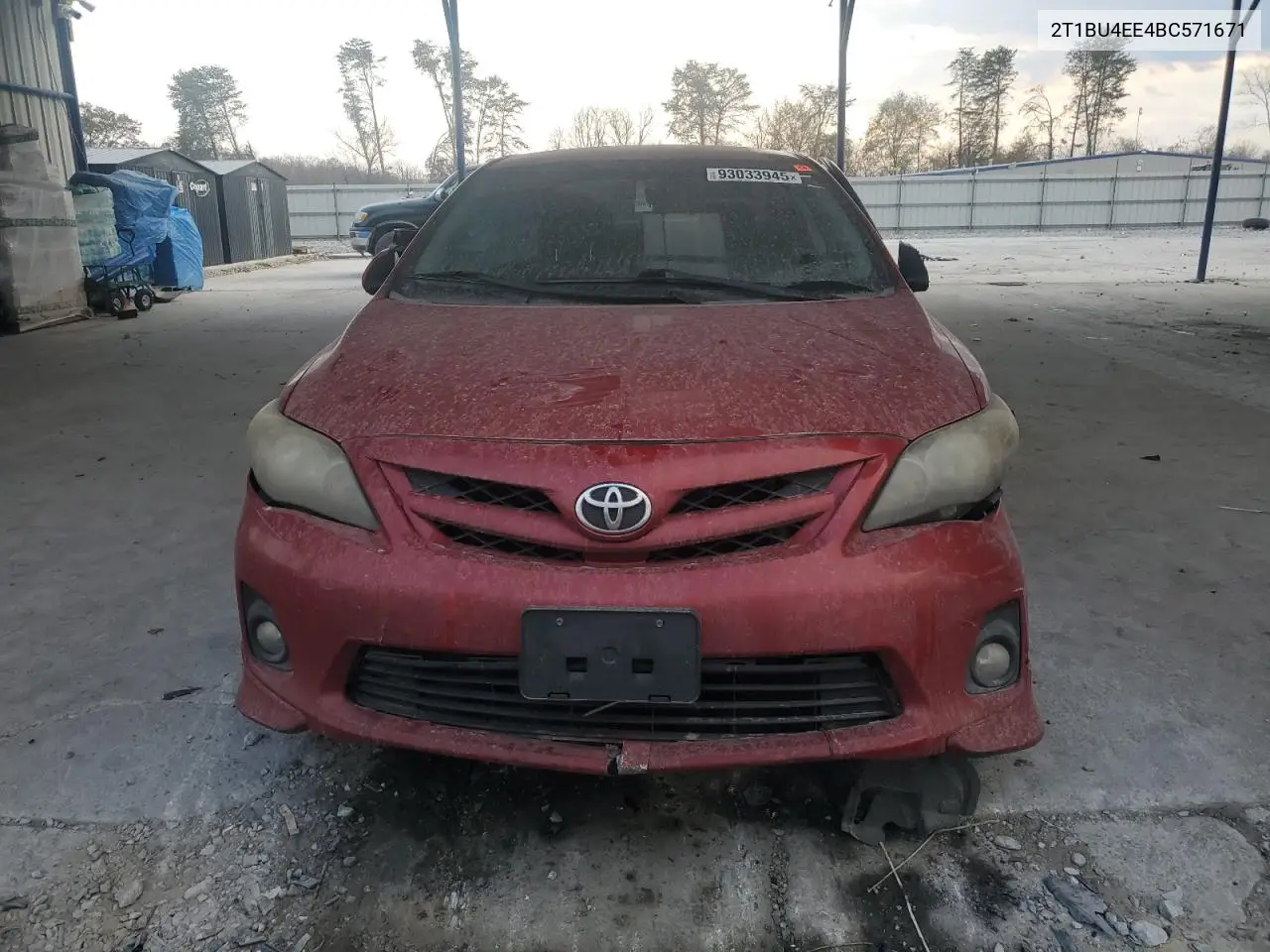 2T1BU4EE4BC571671 2011 Toyota Corolla Base