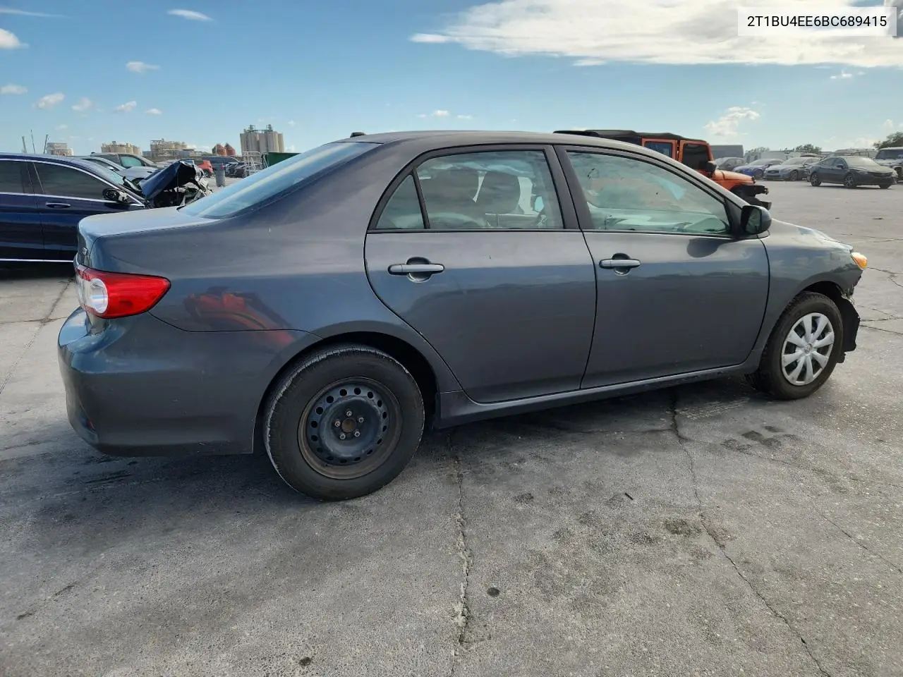 2T1BU4EE6BC689415 2011 Toyota Corolla Base