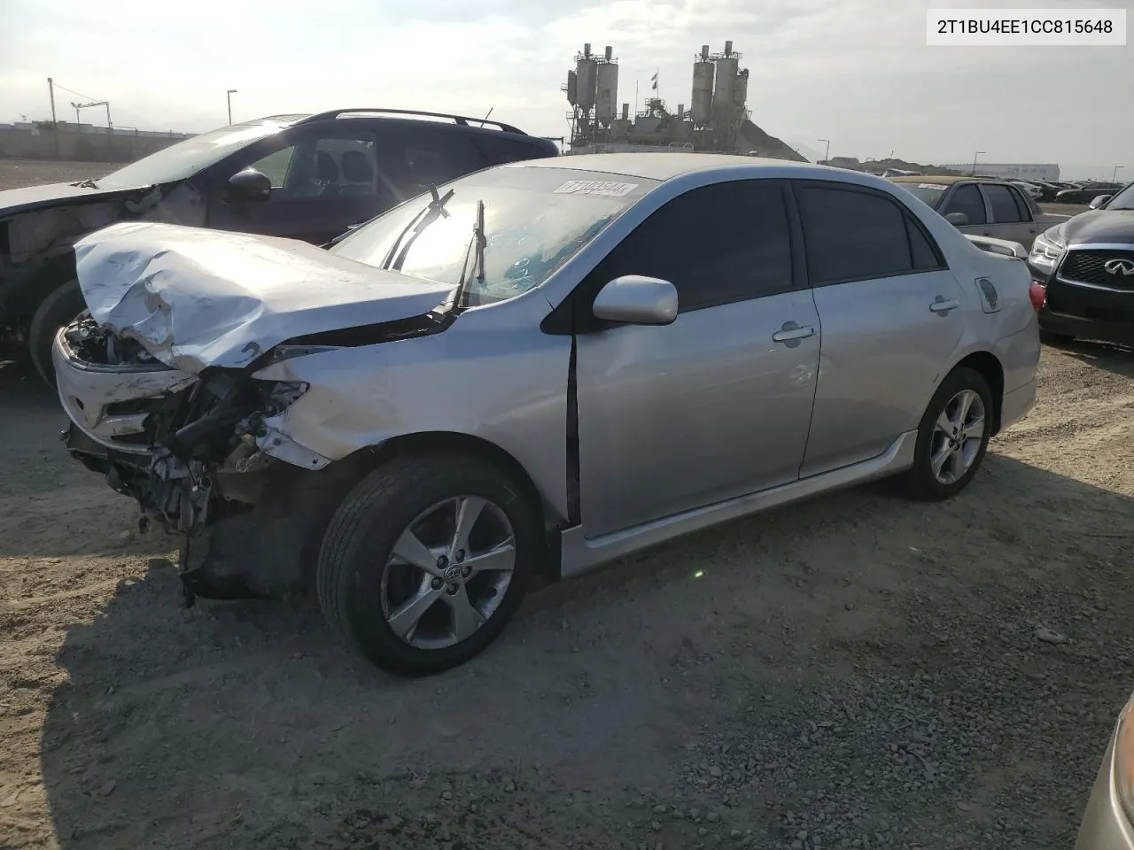 2012 Toyota Corolla Base VIN: 2T1BU4EE1CC815648 Lot: 71103544