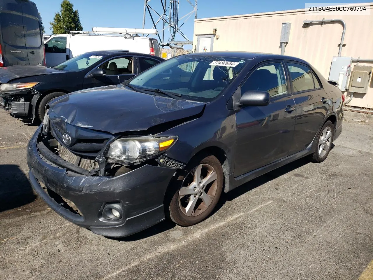 2012 Toyota Corolla Base VIN: 2T1BU4EE0CC769794 Lot: 71460664