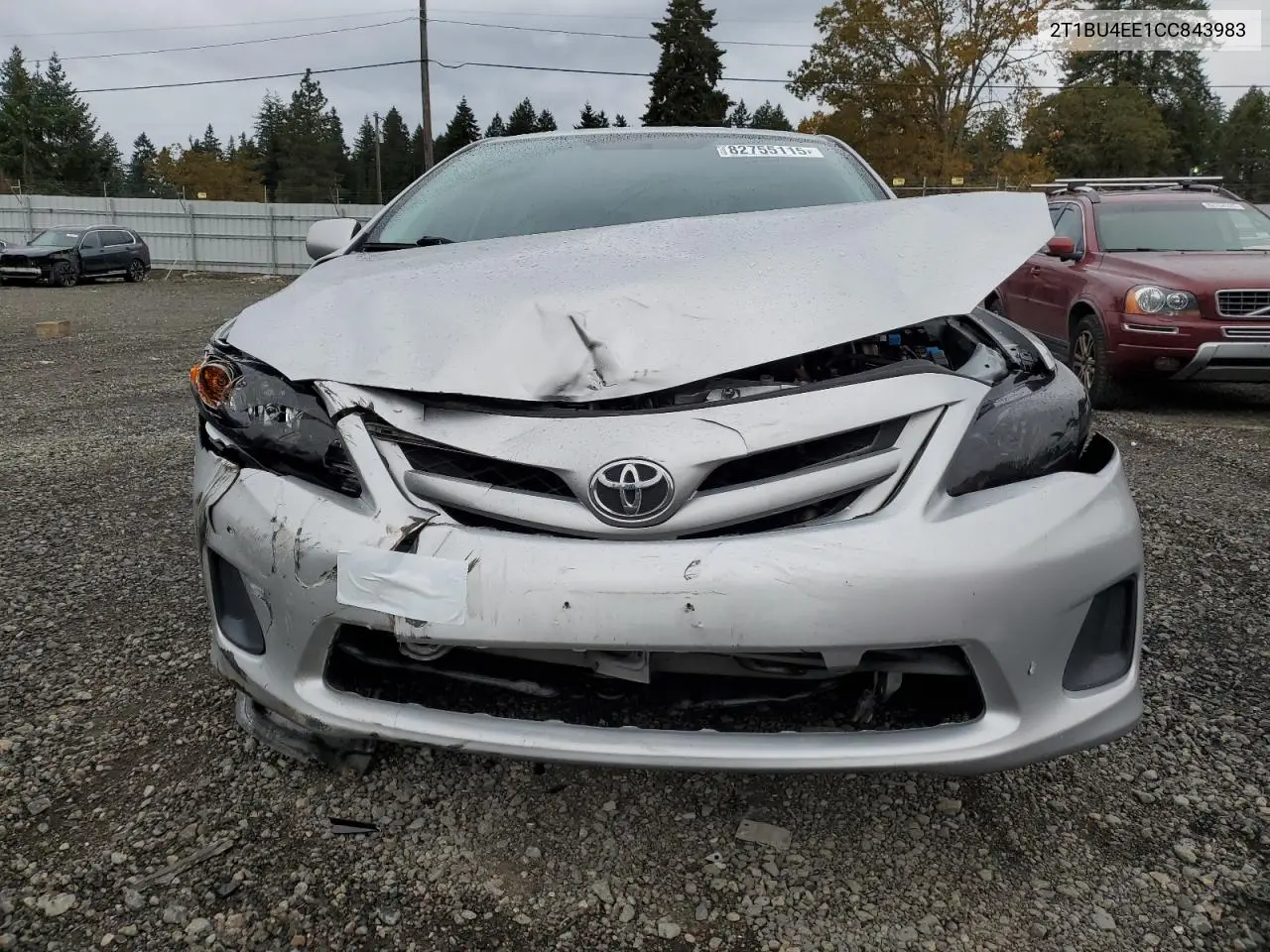 2T1BU4EE1CC843983 2012 Toyota Corolla Base