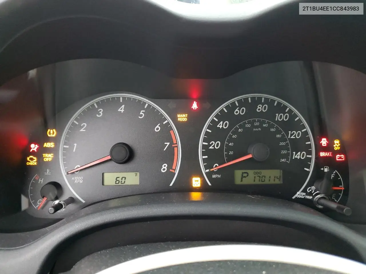 2T1BU4EE1CC843983 2012 Toyota Corolla Base