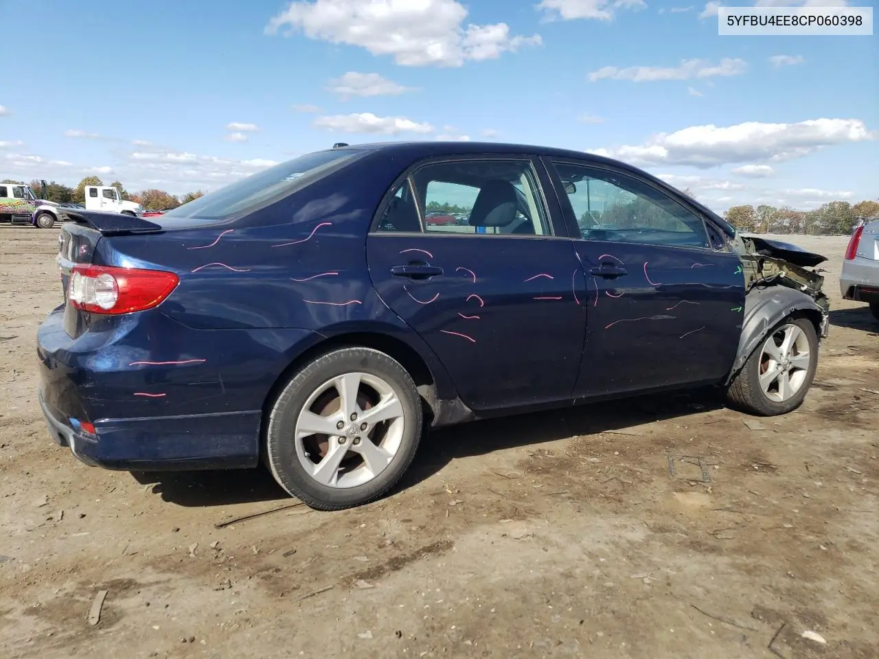 5YFBU4EE8CP060398 2012 Toyota Corolla Base