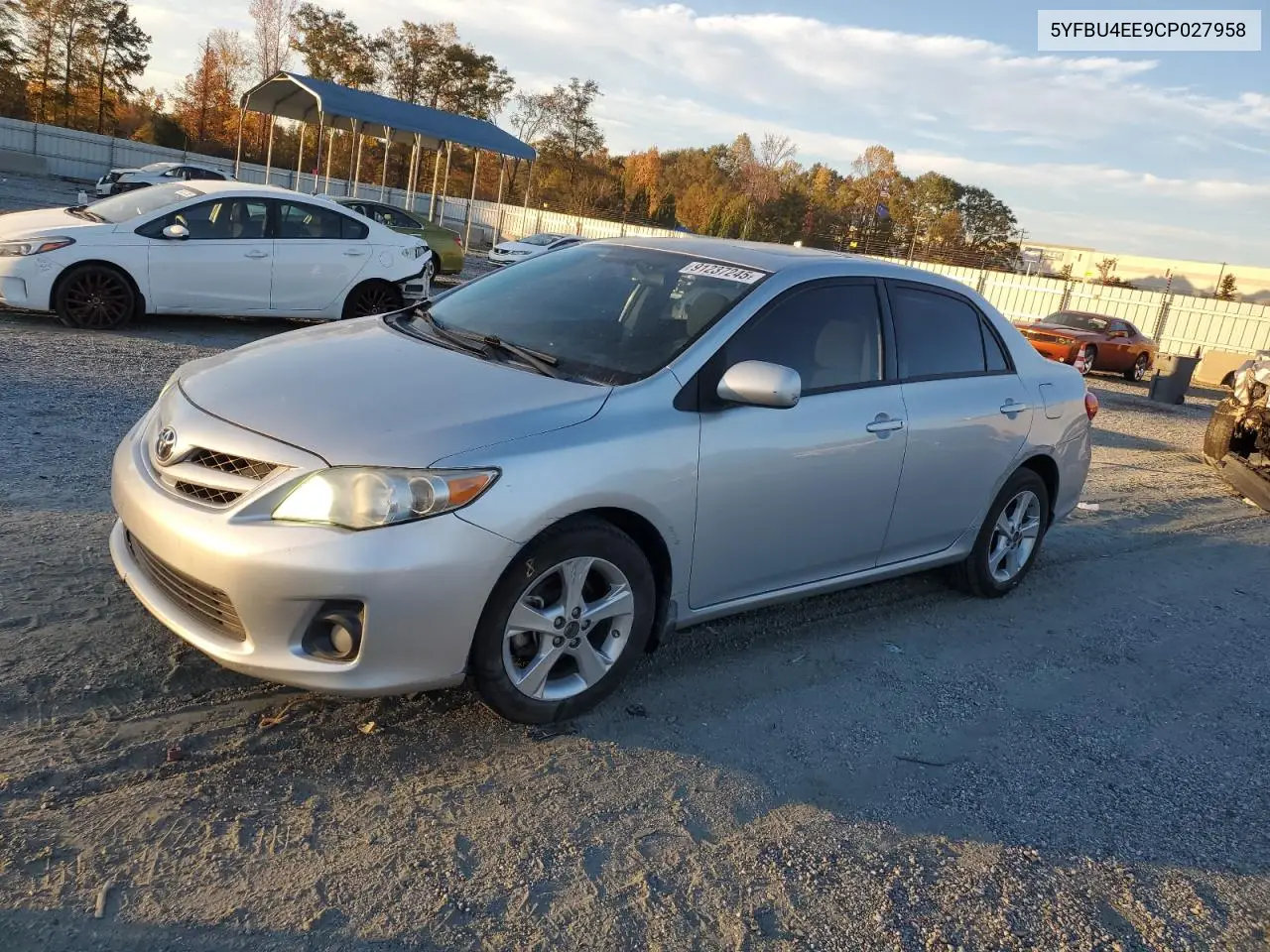 5YFBU4EE9CP027958 2012 Toyota Corolla Base