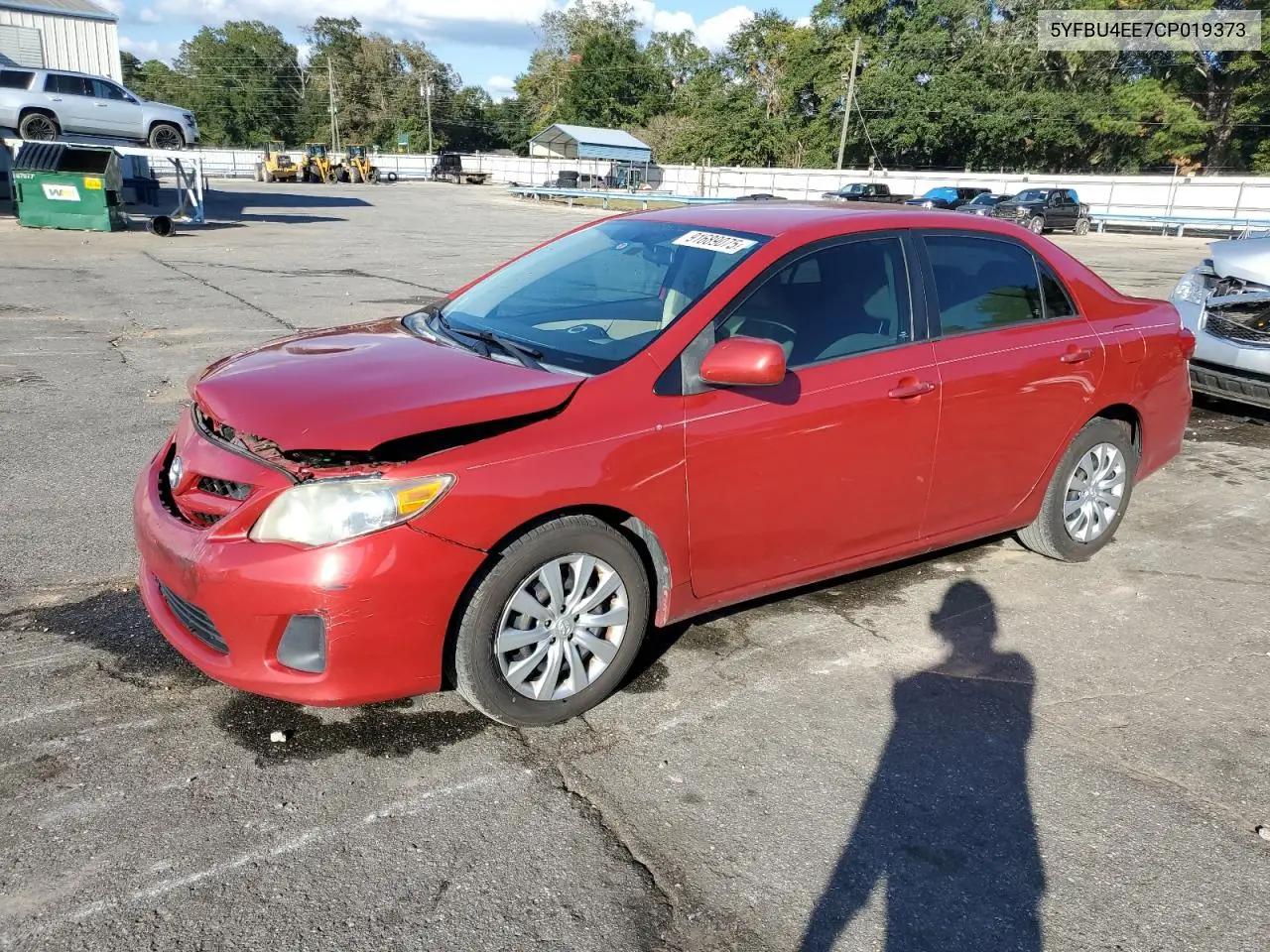 5YFBU4EE7CP019373 2012 Toyota Corolla Base