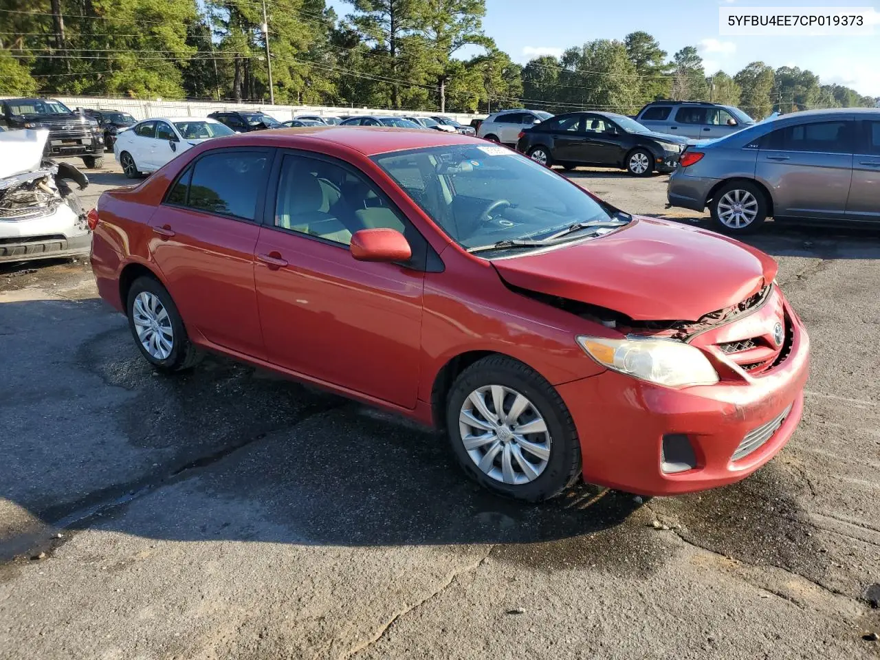 5YFBU4EE7CP019373 2012 Toyota Corolla Base