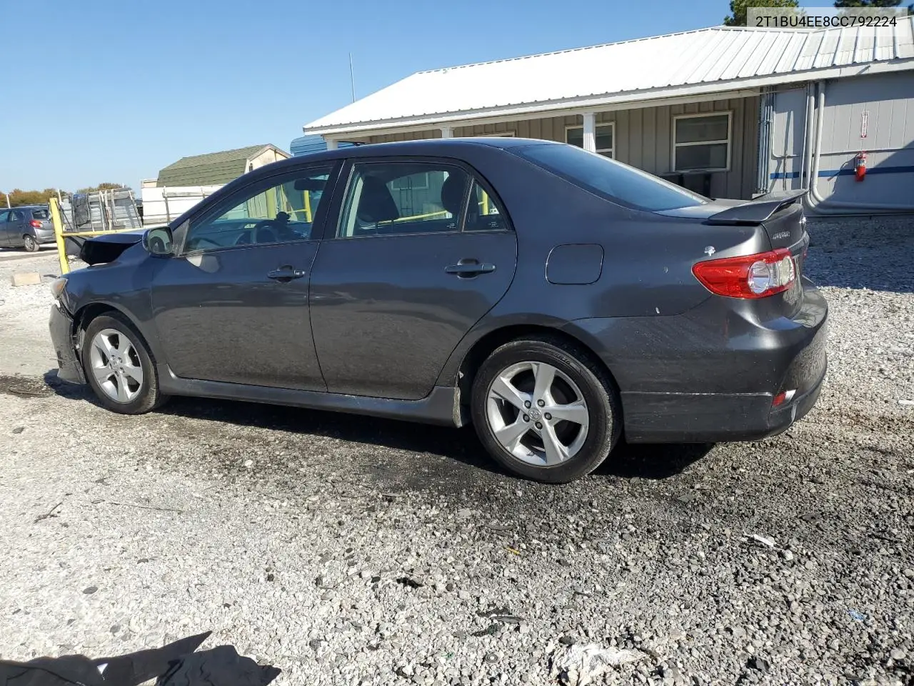 2T1BU4EE8CC792224 2012 Toyota Corolla Base