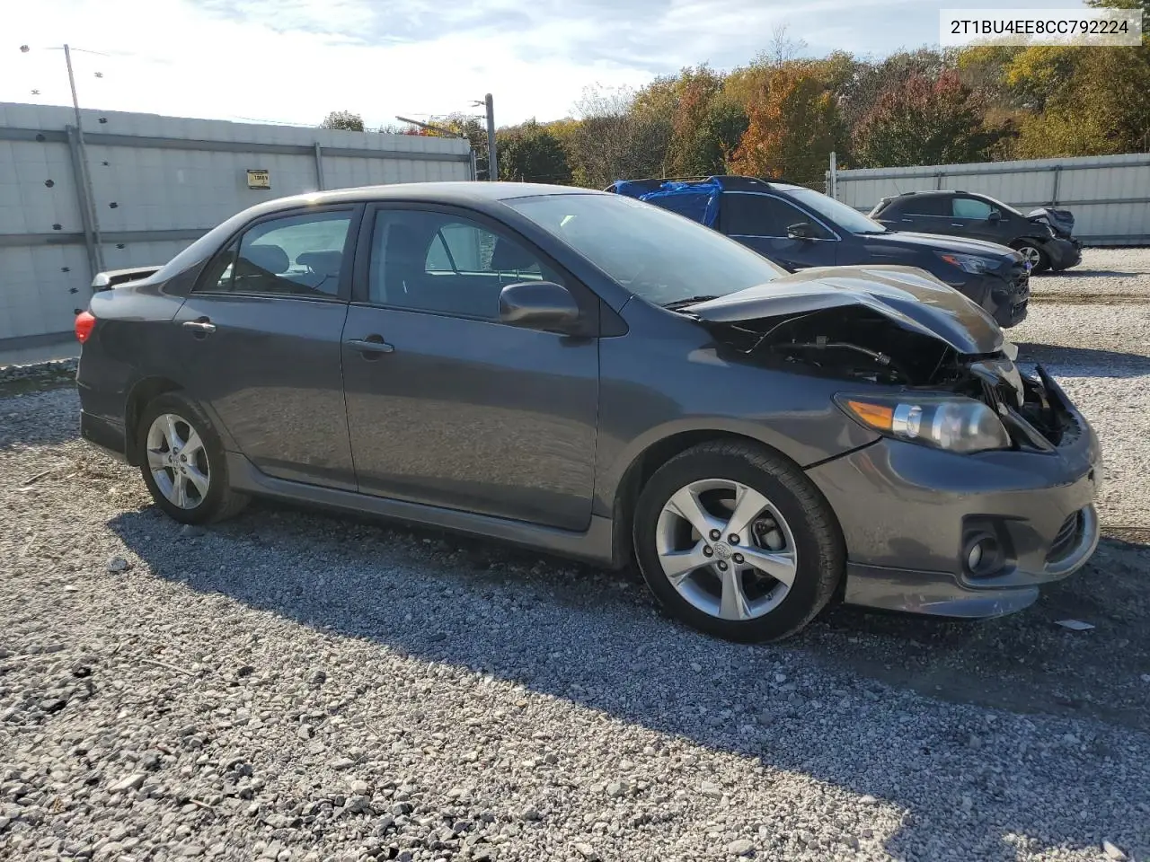 2T1BU4EE8CC792224 2012 Toyota Corolla Base