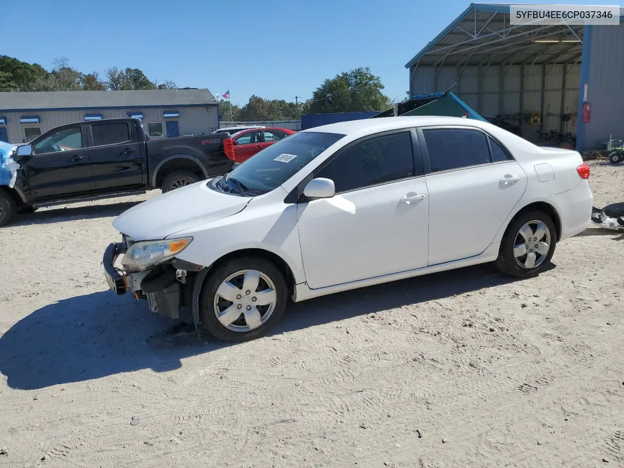 5YFBU4EE6CP037346 2012 Toyota Corolla Base