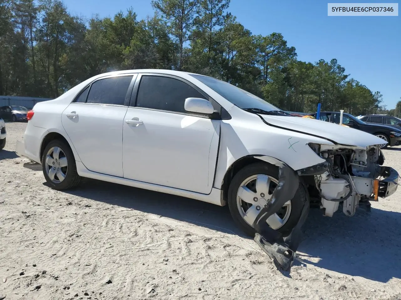 5YFBU4EE6CP037346 2012 Toyota Corolla Base