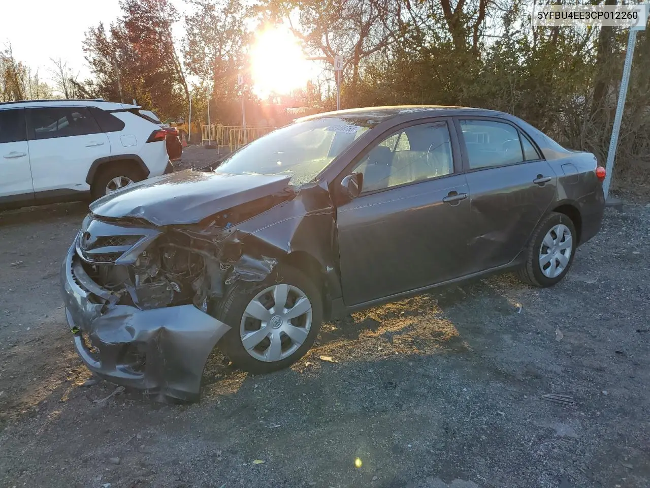 5YFBU4EE3CP012260 2012 Toyota Corolla Base