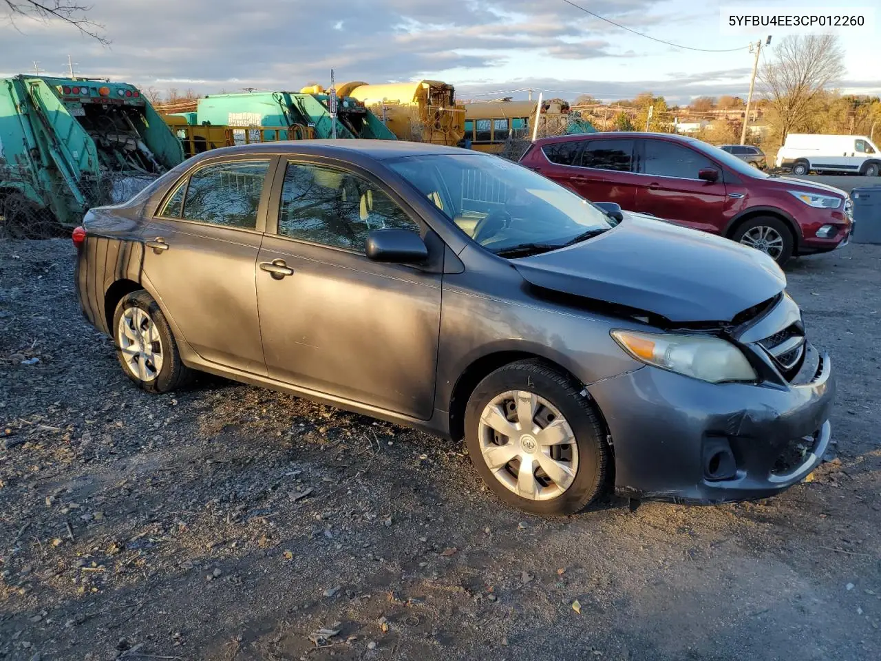 5YFBU4EE3CP012260 2012 Toyota Corolla Base