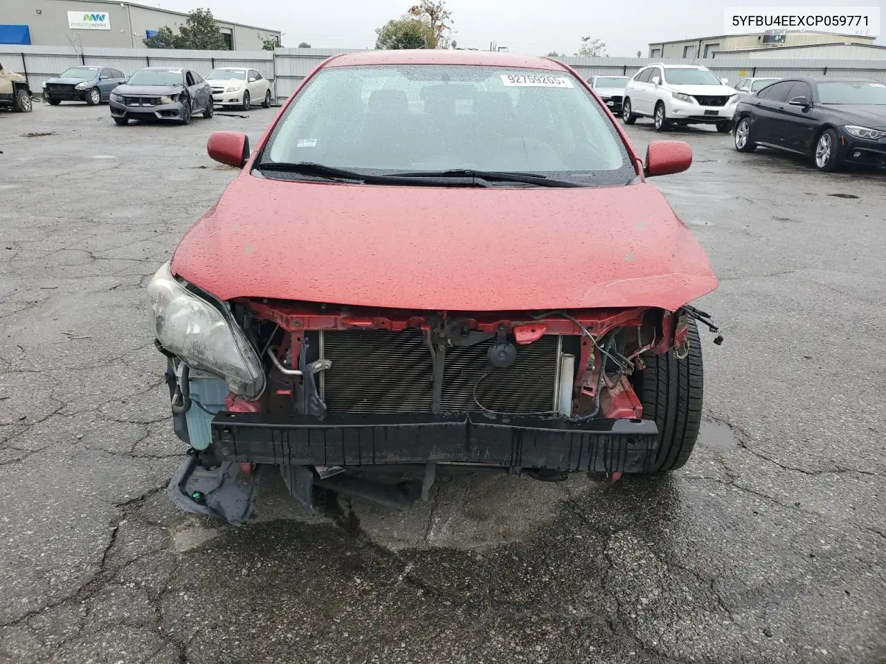 5YFBU4EEXCP059771 2012 Toyota Corolla Base