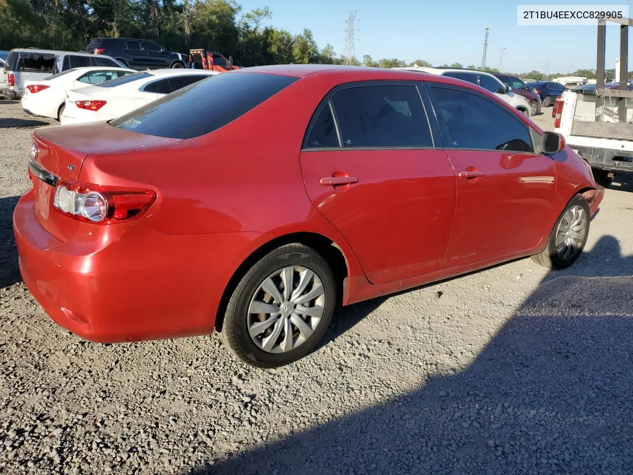 2T1BU4EEXCC829905 2012 Toyota Corolla Base