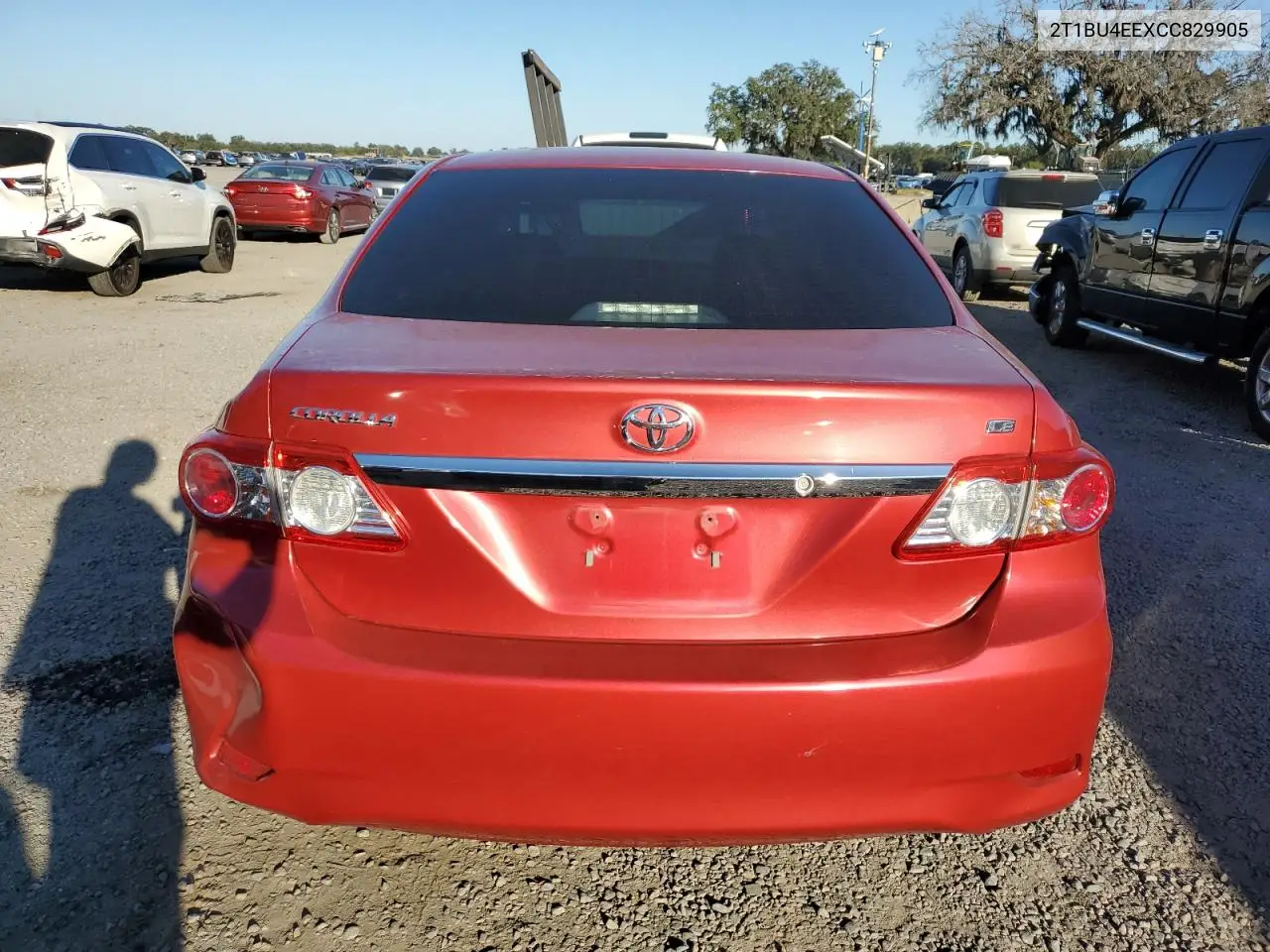2T1BU4EEXCC829905 2012 Toyota Corolla Base