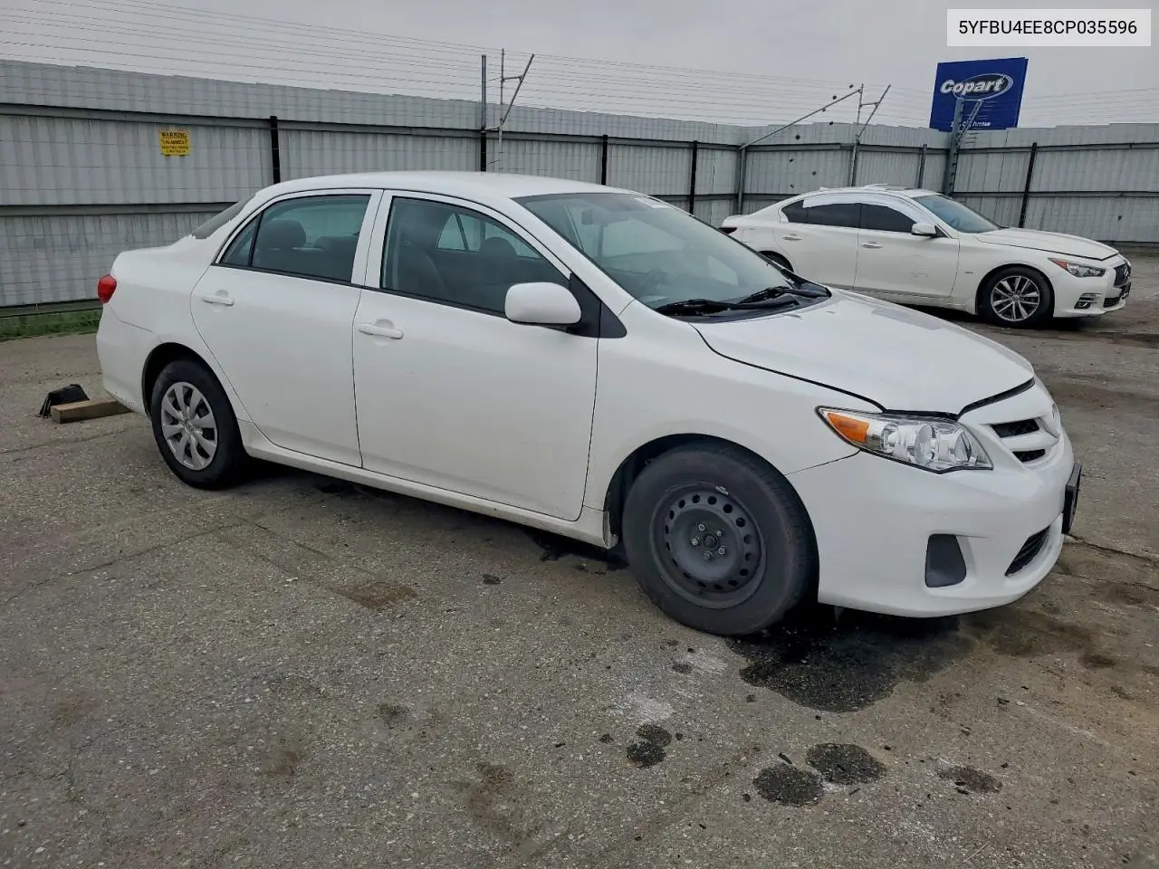 5YFBU4EE8CP035596 2012 Toyota Corolla Base