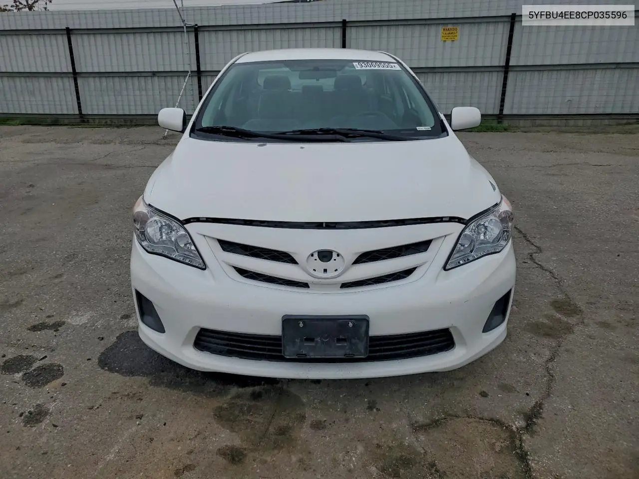 5YFBU4EE8CP035596 2012 Toyota Corolla Base