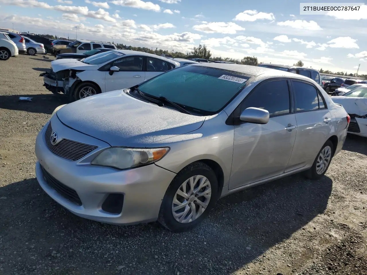 2T1BU4EE0CC787647 2012 Toyota Corolla Base