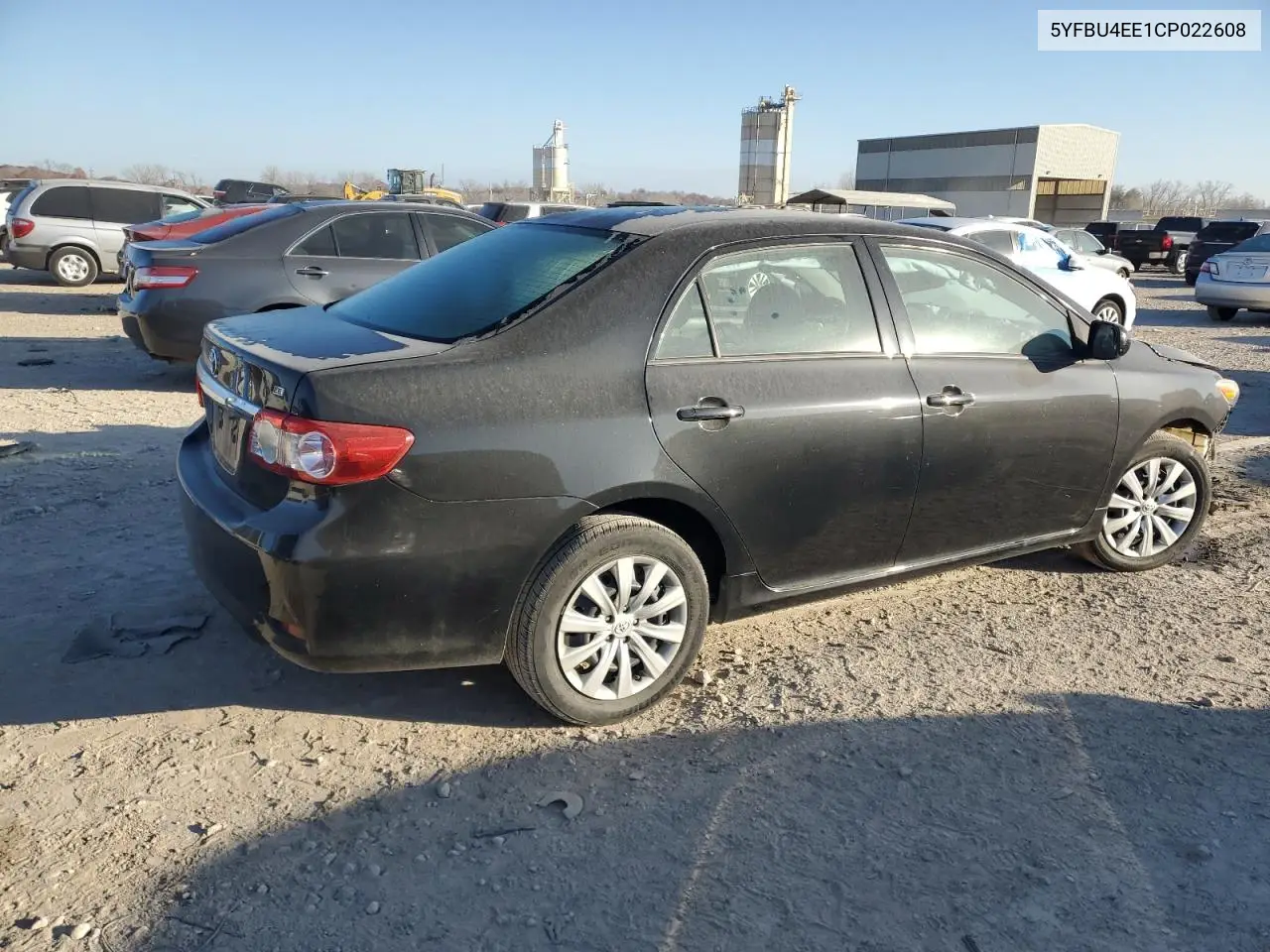 5YFBU4EE1CP022608 2012 Toyota Corolla Base