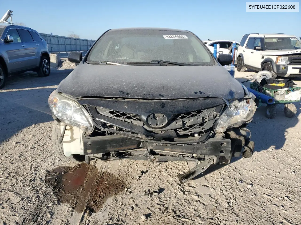 5YFBU4EE1CP022608 2012 Toyota Corolla Base