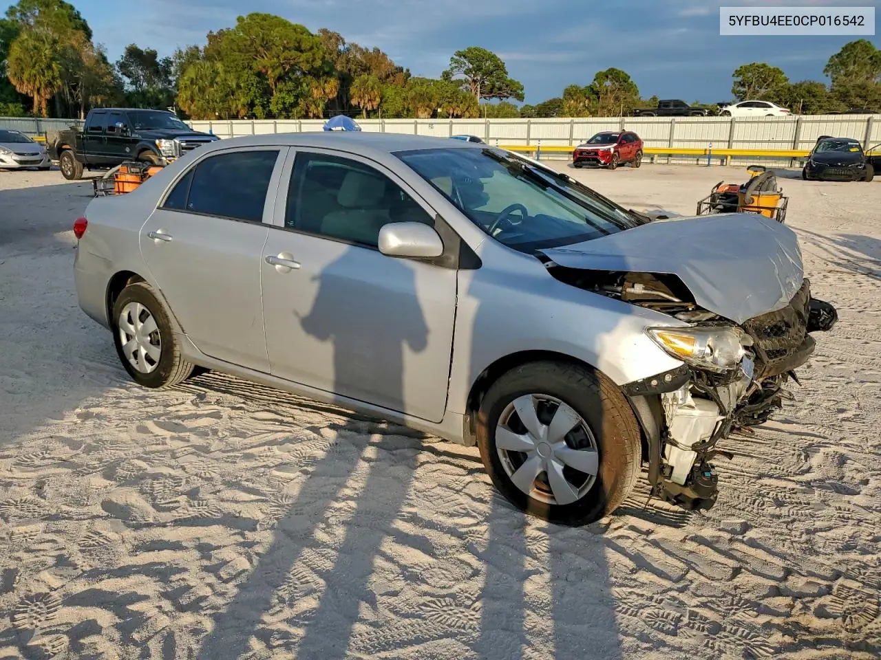 5YFBU4EE0CP016542 2012 Toyota Corolla Base
