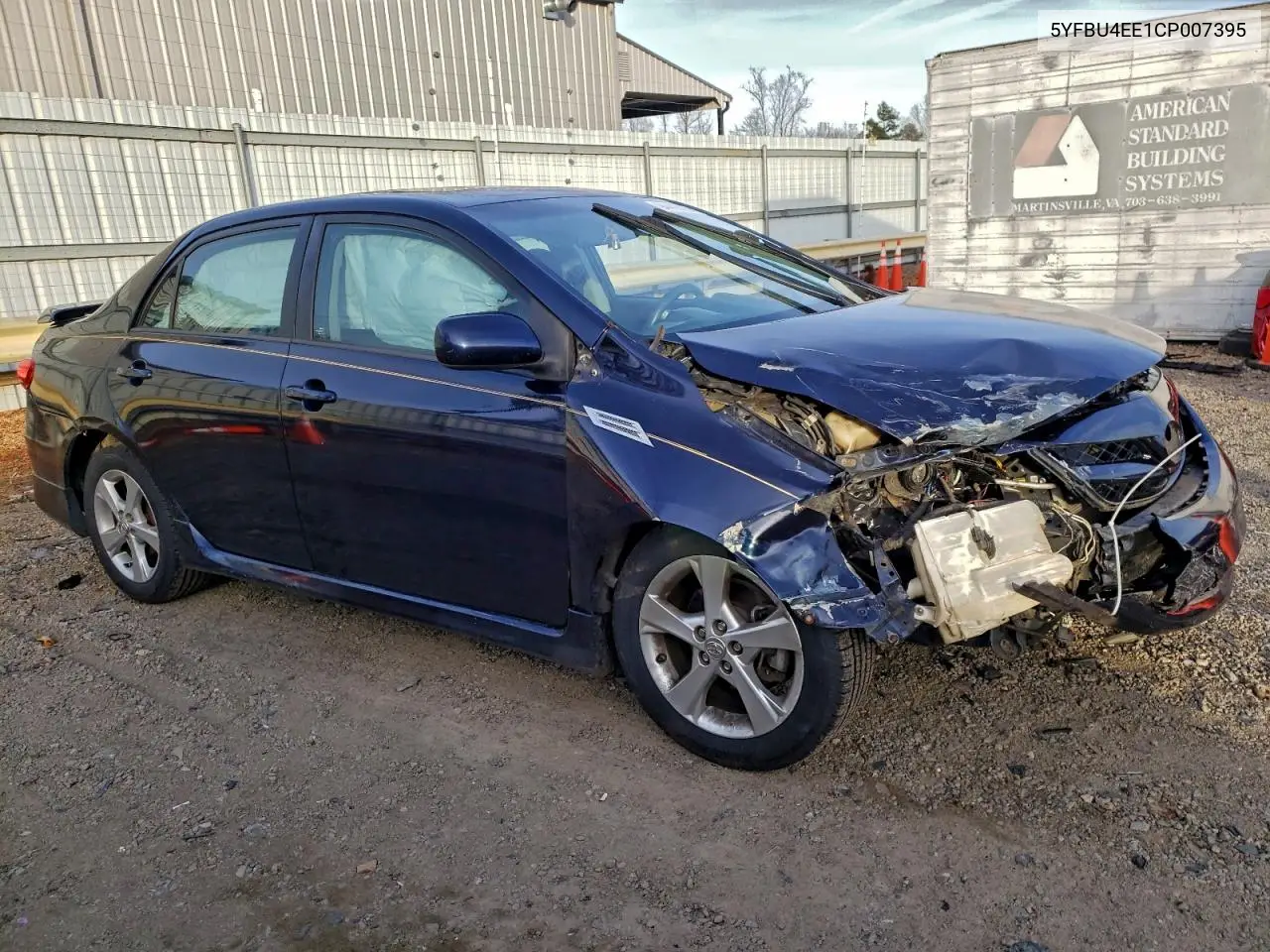 5YFBU4EE1CP007395 2012 Toyota Corolla Base