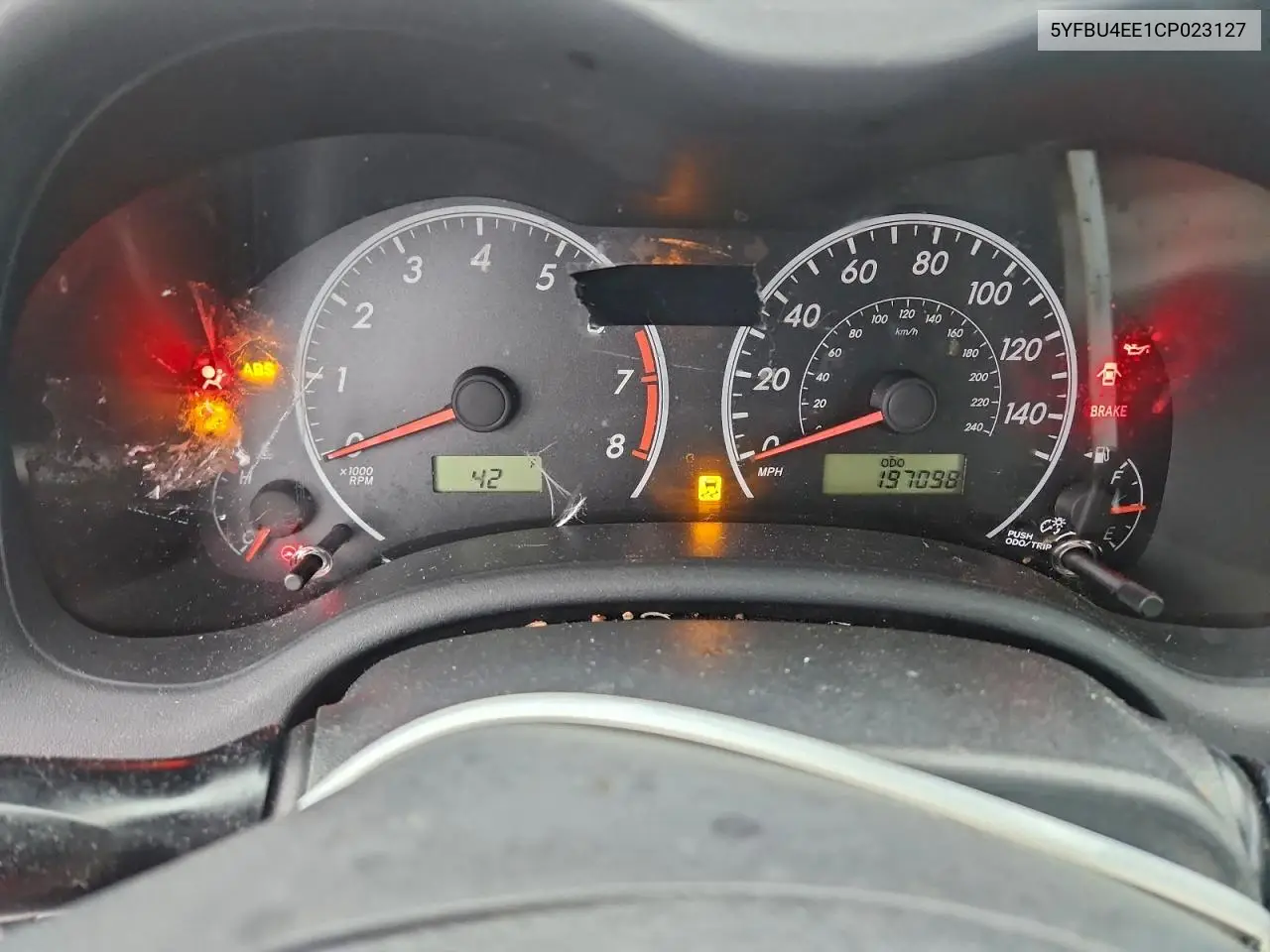 5YFBU4EE1CP023127 2012 Toyota Corolla Base