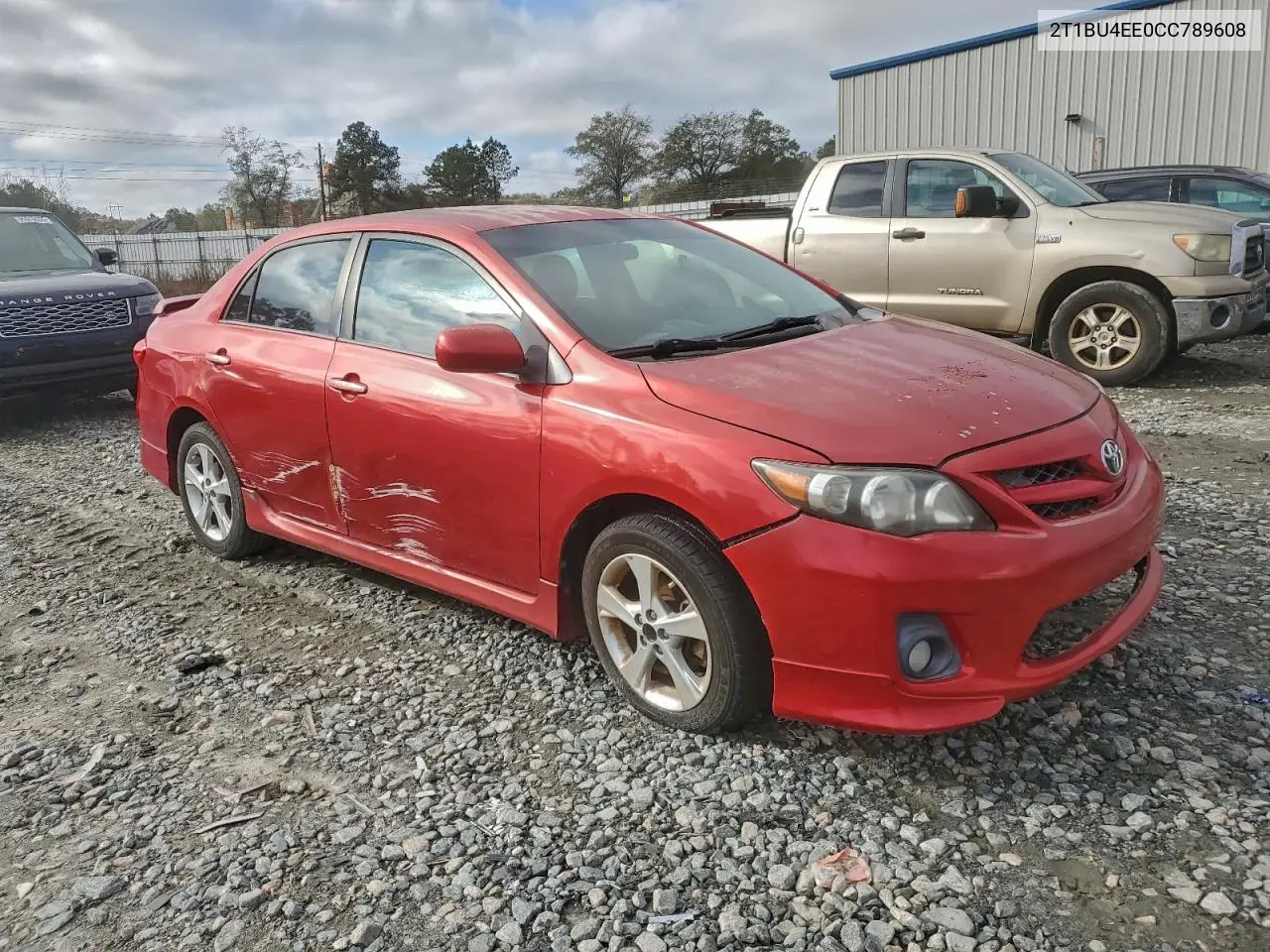 2T1BU4EE0CC789608 2012 Toyota Corolla Base