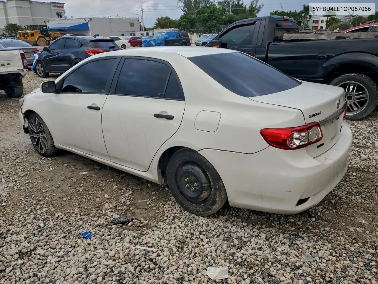 5YFBU4EE1CP057066 2012 Toyota Corolla Base