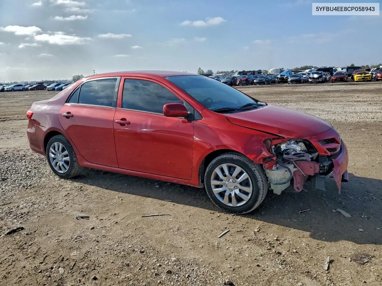 5YFBU4EE8CP058943 2012 Toyota Corolla Base